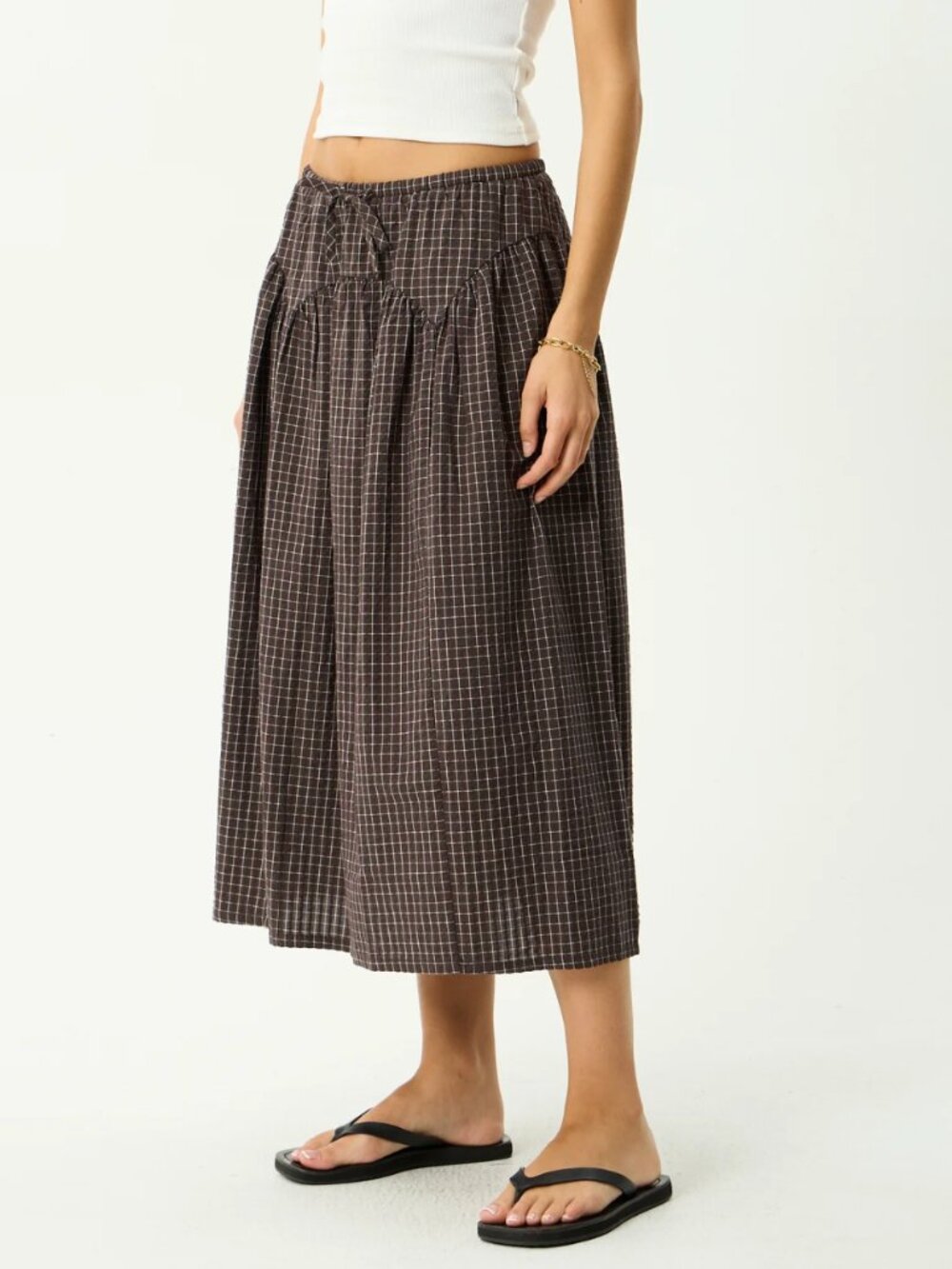 Afends Marlow Midi Skirt XS NWOT - Picture 2 of 5